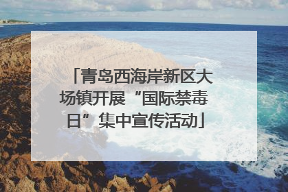 青岛西海岸新区大场镇开展“国际禁毒日”集中宣传活动