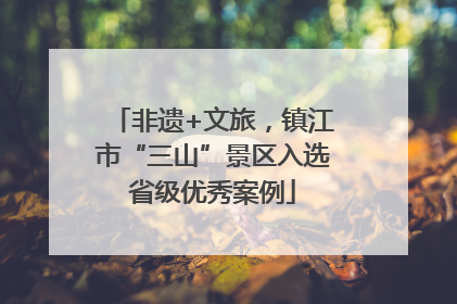 非遗+文旅，镇江市“三山”景区入选省级优秀案例