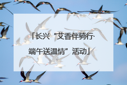 长兴“艾香伴骑行·端午送温情”活动
