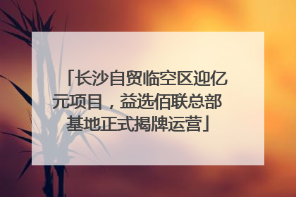 长沙自贸临空区迎亿元项目，益选佰联总部基地正式揭牌运营