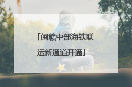 闽赣中部海铁联运新通道开通
