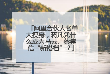 阿里合伙人名单大瘦身，蒋凡凭什么成为马云、蔡崇信“新搭档”？