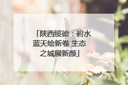 陕西绥德：碧水蓝天绘新卷 生态之城展新颜