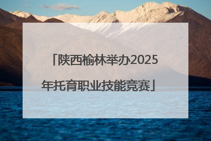 陕西榆林举办2025年托育职业技能竞赛