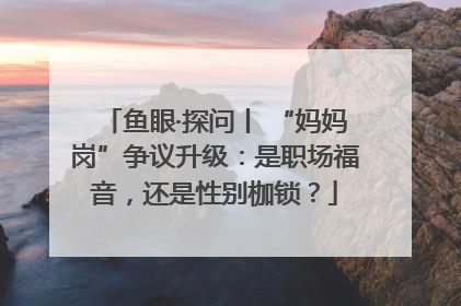 鱼眼·探问丨 “妈妈岗”争议升级：是职场福音，还是性别枷锁？