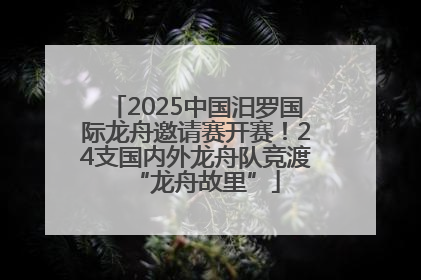 2025中国汨罗国际龙舟邀请赛开赛！24支国内外龙舟队竞渡“龙舟故里”