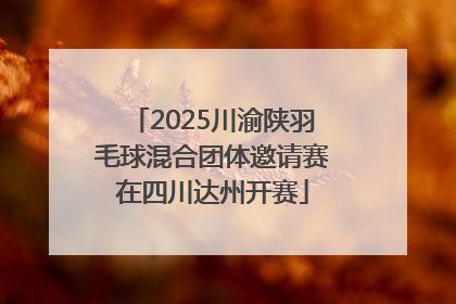 2025川渝陕羽毛球混合团体邀请赛在四川达州开赛