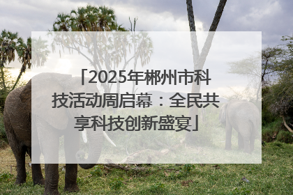 2025年郴州市科技活动周启幕：全民共享科技创新盛宴