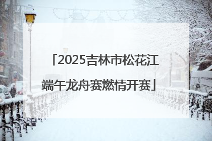 2025吉林市松花江端午龙舟赛燃情开赛
