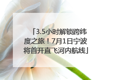 3.5小时解锁跨纬度之旅！7月1日宁波将首开直飞河内航线