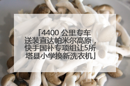 4400 公里专车送装直达帕米尔高原，快手国补专项组让5所塔县小学换新洗衣机