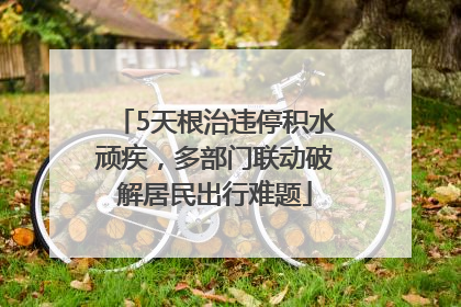 5天根治违停积水顽疾，多部门联动破解居民出行难题